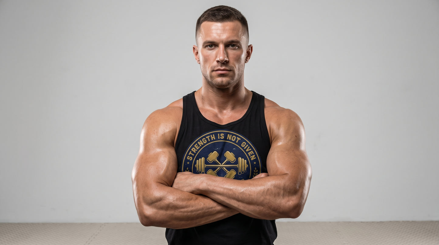 Strength Is Not Given Weightlifting Tank Top — 'Strength Is Forged' Gym Tank