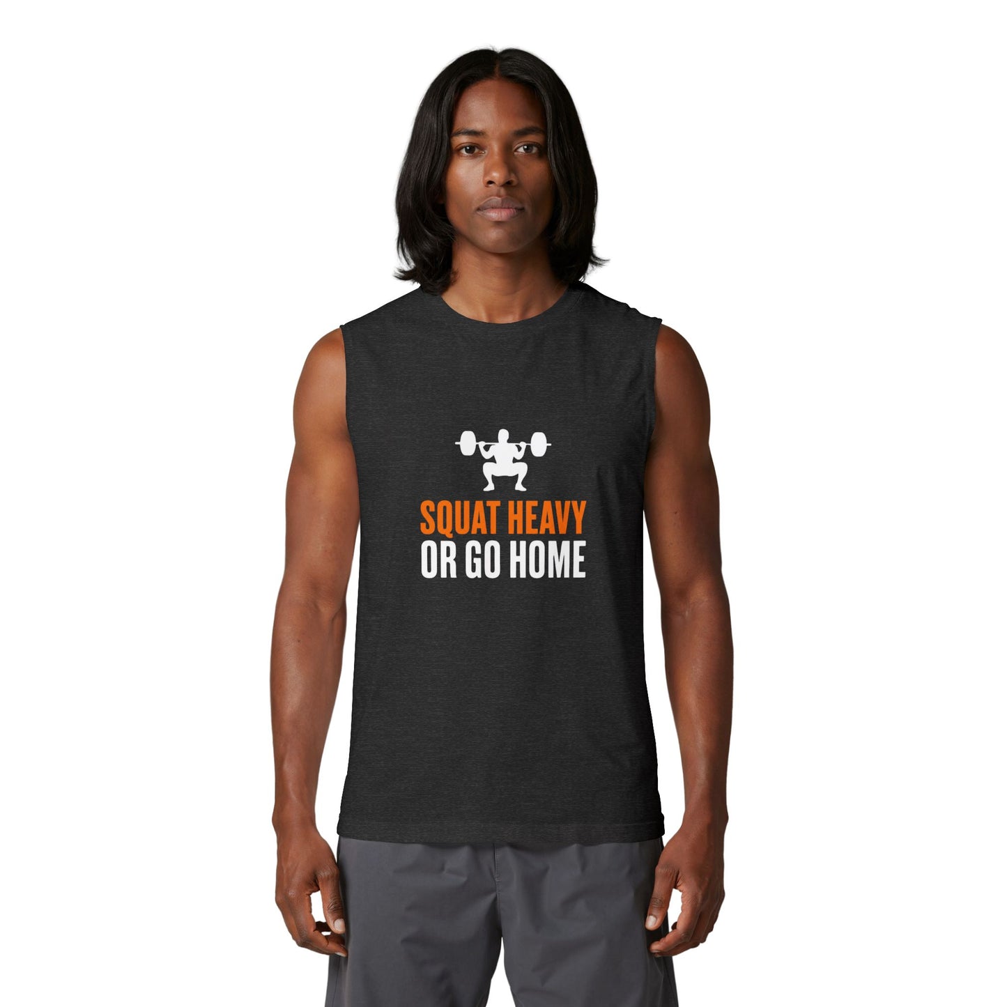 Squat Heavy or Go Home Muscle Tank — Weightlifting Gym Tank Top