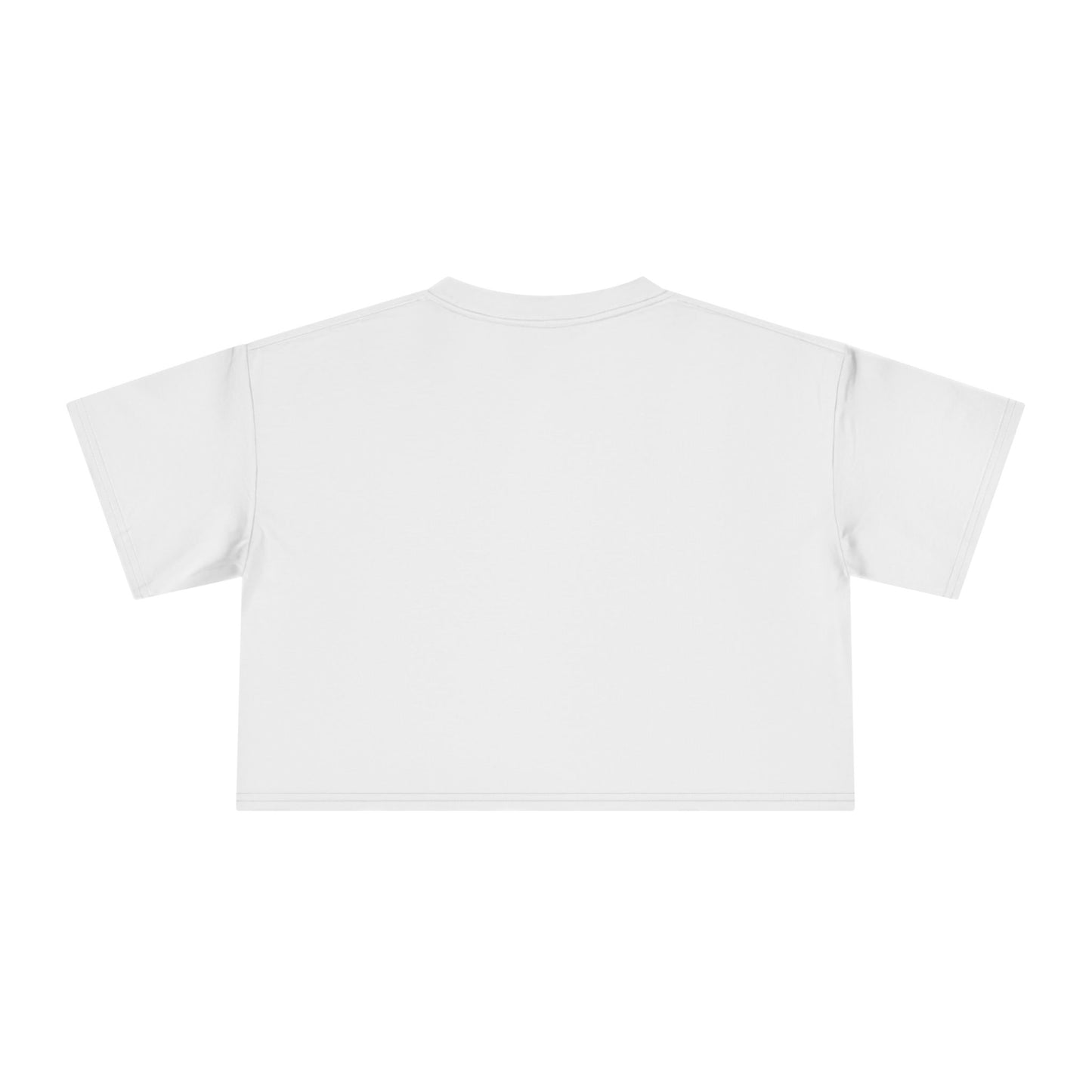 Beast Mode Crop Tee — Women's Fitness Gym Top with Dumbbell Design