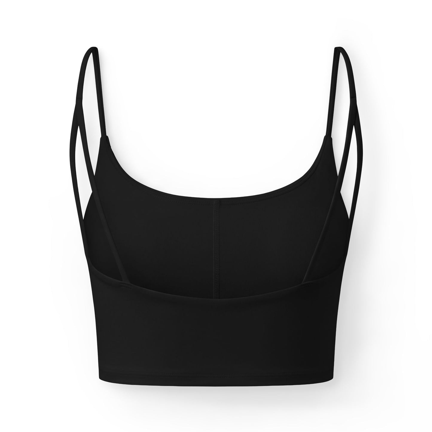 Girl Power Luxe Bra — Women's Cropped Supportive Bralette with Retro Graphic