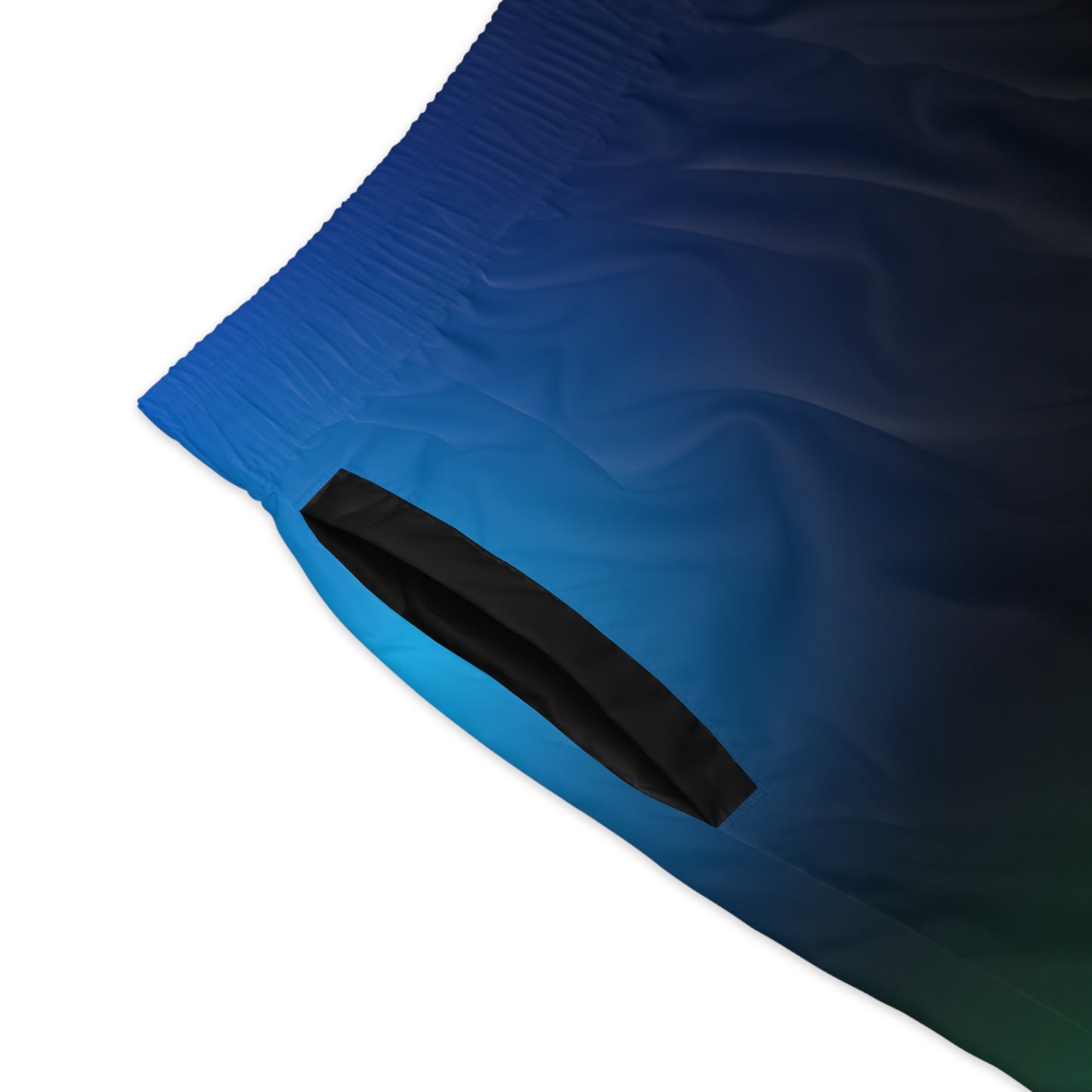 Men's Abstract Neon Stripe Jogger Shorts — Gradient Surf Athletic Shorts