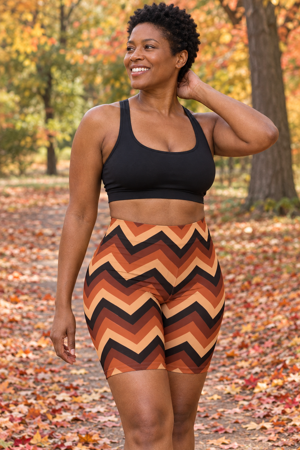 Auburn Chevron Women's Biker Shorts