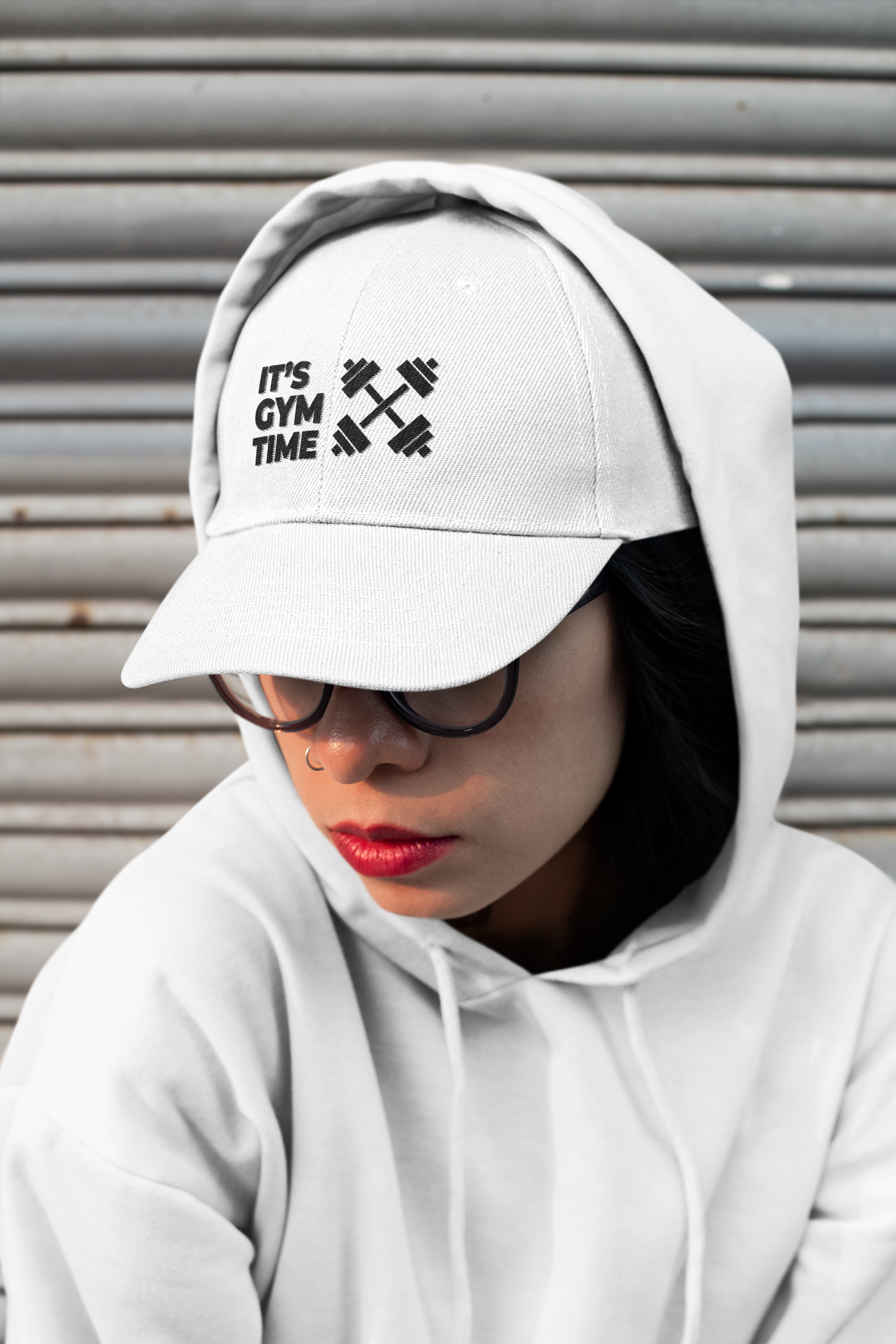 It's Gym Time Embroidered Low Profile Baseball Cap | Adjustable Cotton Dad Hat for Men & Women