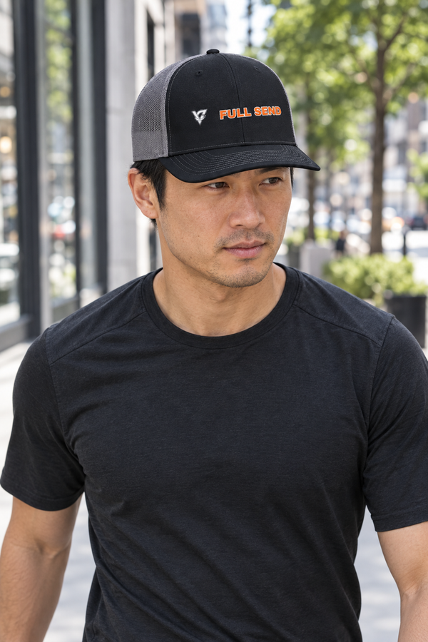 Full Send Trucker Cap — Vantacore Snapback Hat