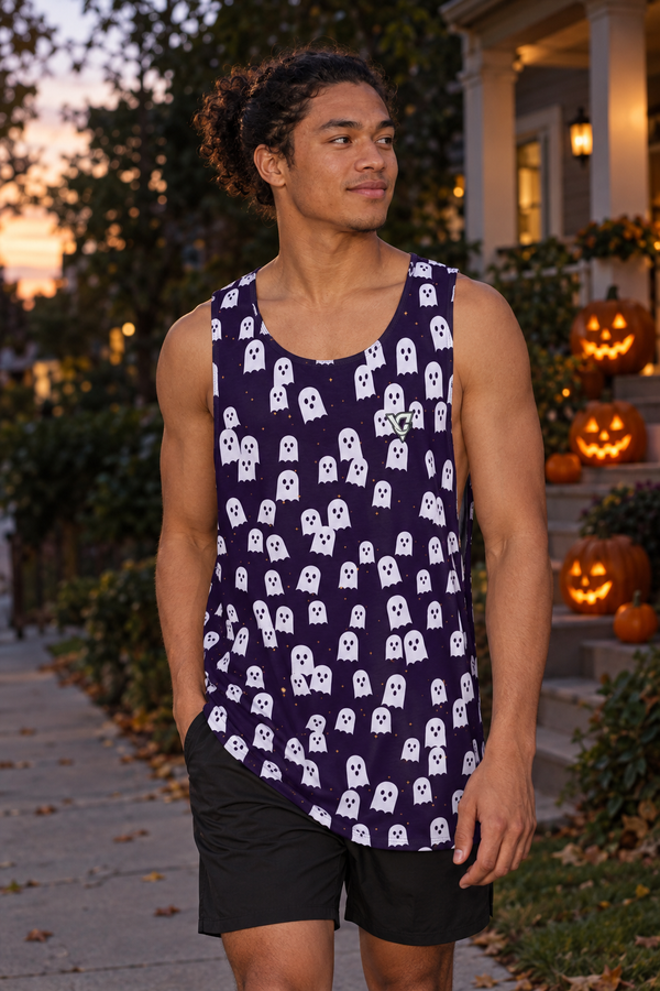 Halloween Hocus Pocus Ghost Parade Men's Athletic Tank
