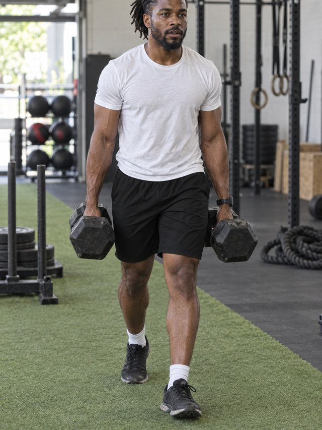 Men's Stealth Black Essential Athletic Multipurpose Shorts