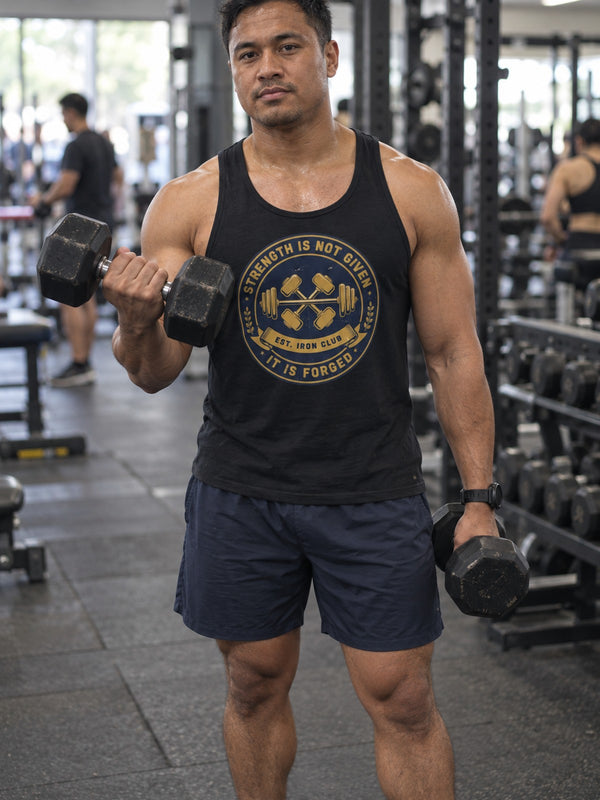 Strength Is Not Given Weightlifting Tank Top — 'Strength Is Forged' Gym Tank