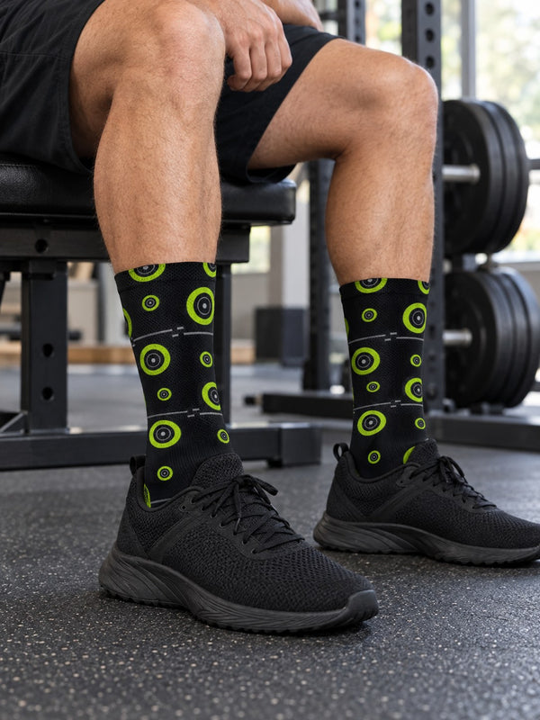 Training & Gym Volt Night Iron Plate Athletic Crew Socks
