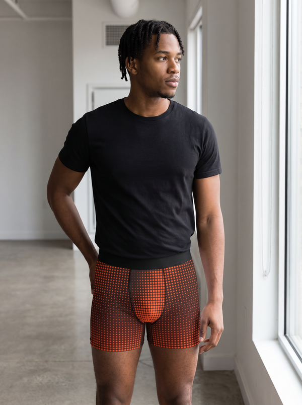 Bonfire Halftone Men's Boxer Briefs — Performance Underwear