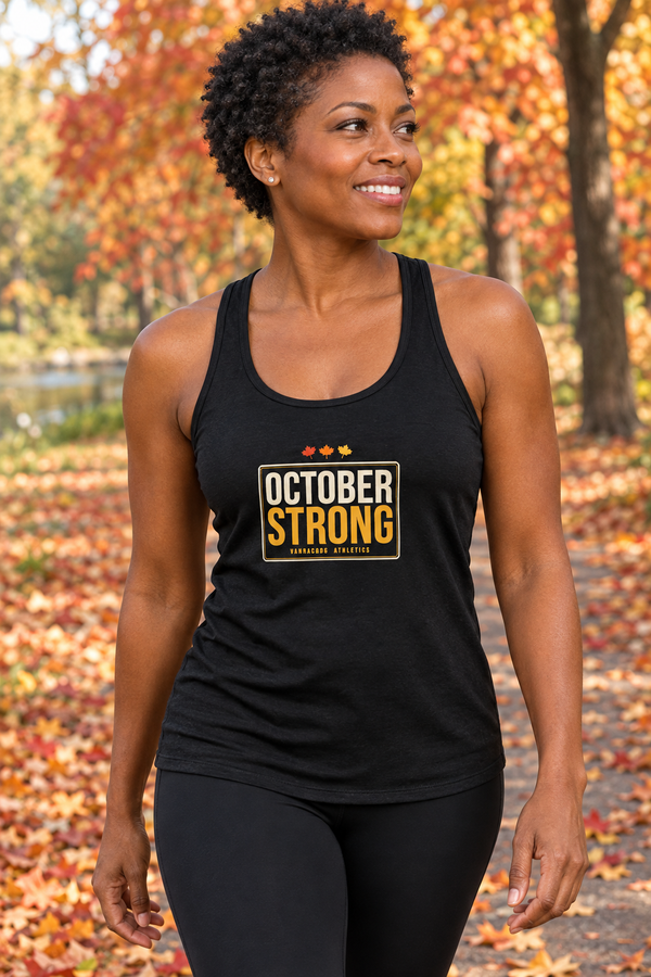 October Strong | Women's Performance Racerback Tank