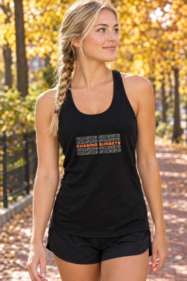 Chasing Sunsets Women's Performance Racerback Tank