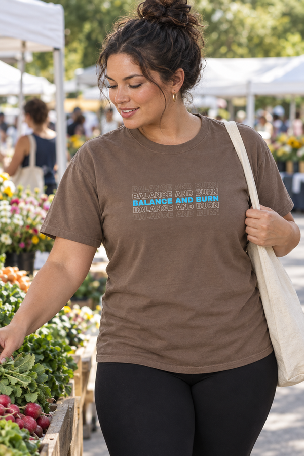 Balance And Burn Women's Garment-Dyed Graphic Tee