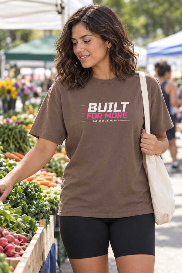 Built For More Women's Garment-Dyed Graphic Tee