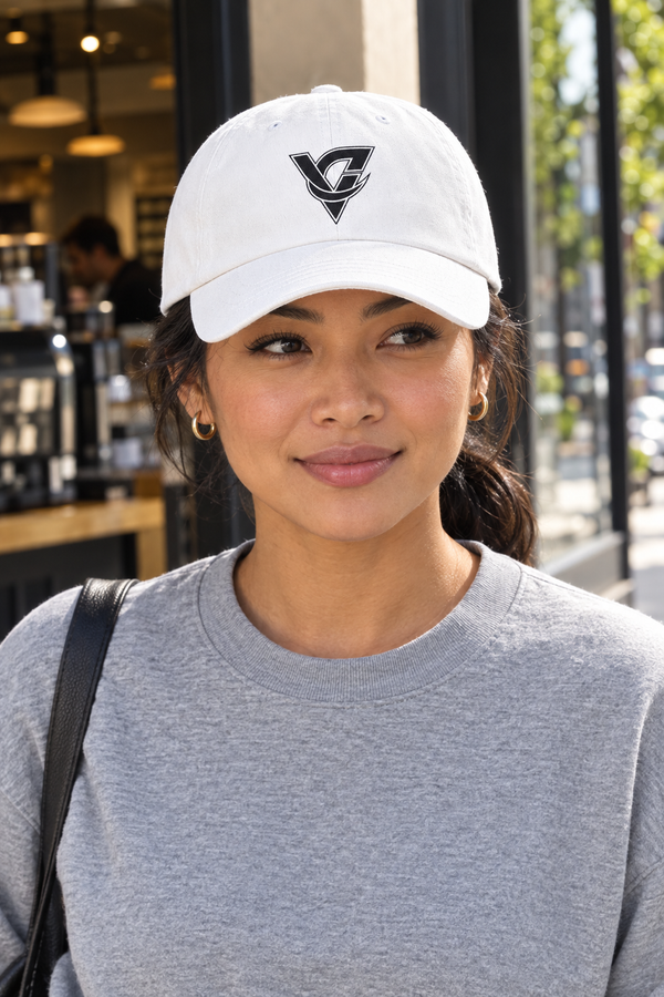 Dad Cap — Vintage Monogram Triangle Logo Embroidered Hat