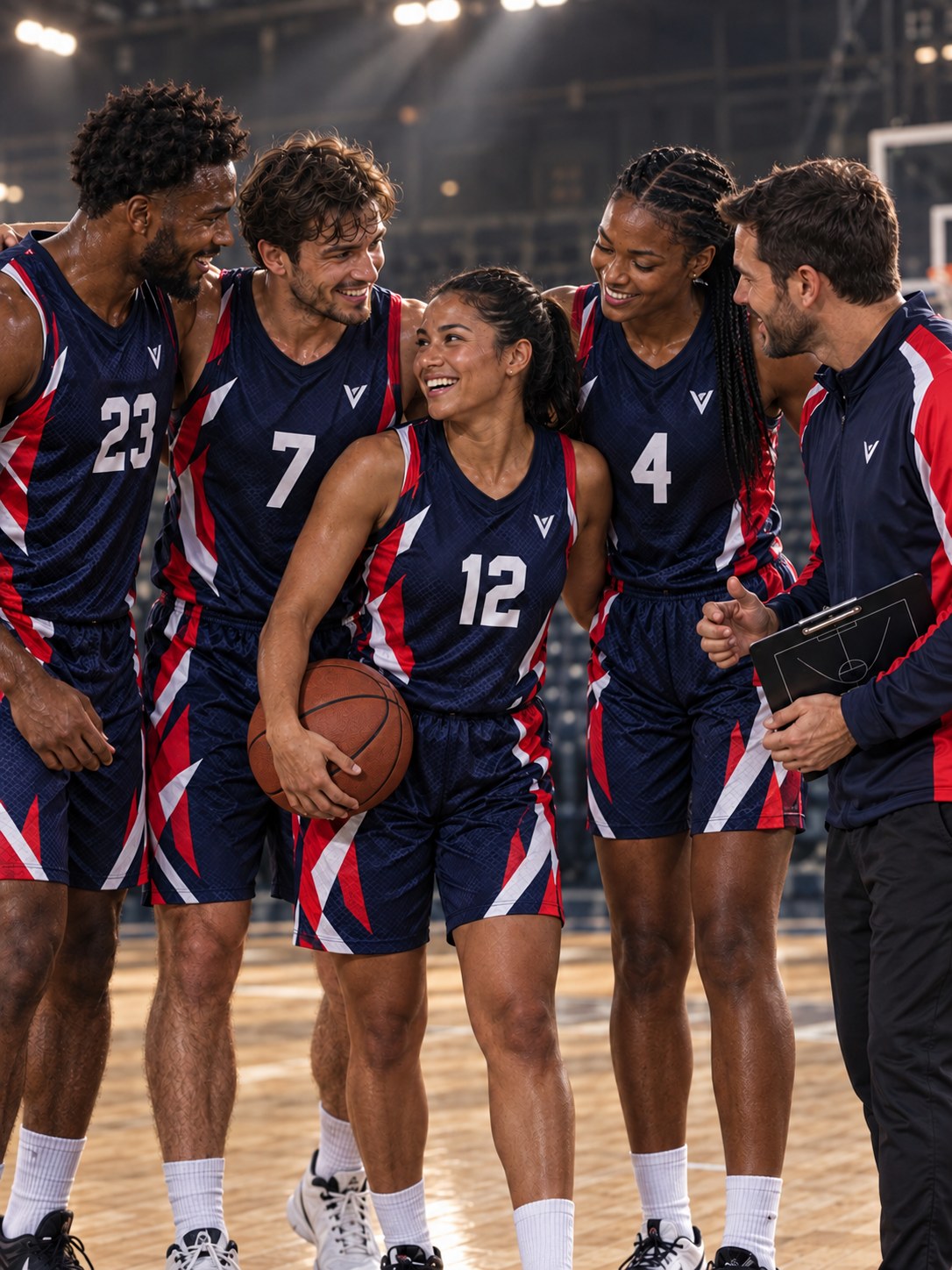 Team in custom Vantacore jerseys