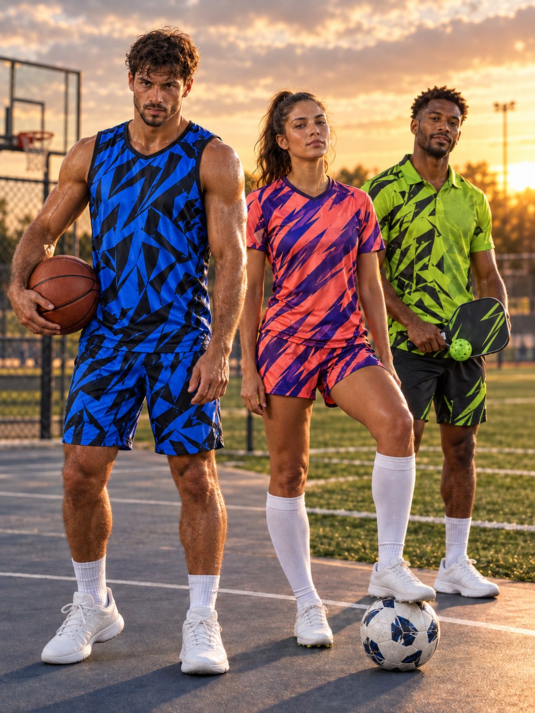 Vantacore athletes in sport gear