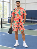 Pickleball Coral Reef Pixel Camo Men's Sports Jersey - front view
