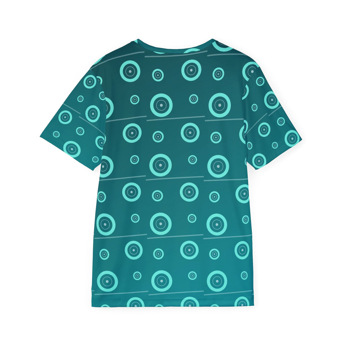 Training & Gym Teal Wave Iron Plate Men's Sports Jersey