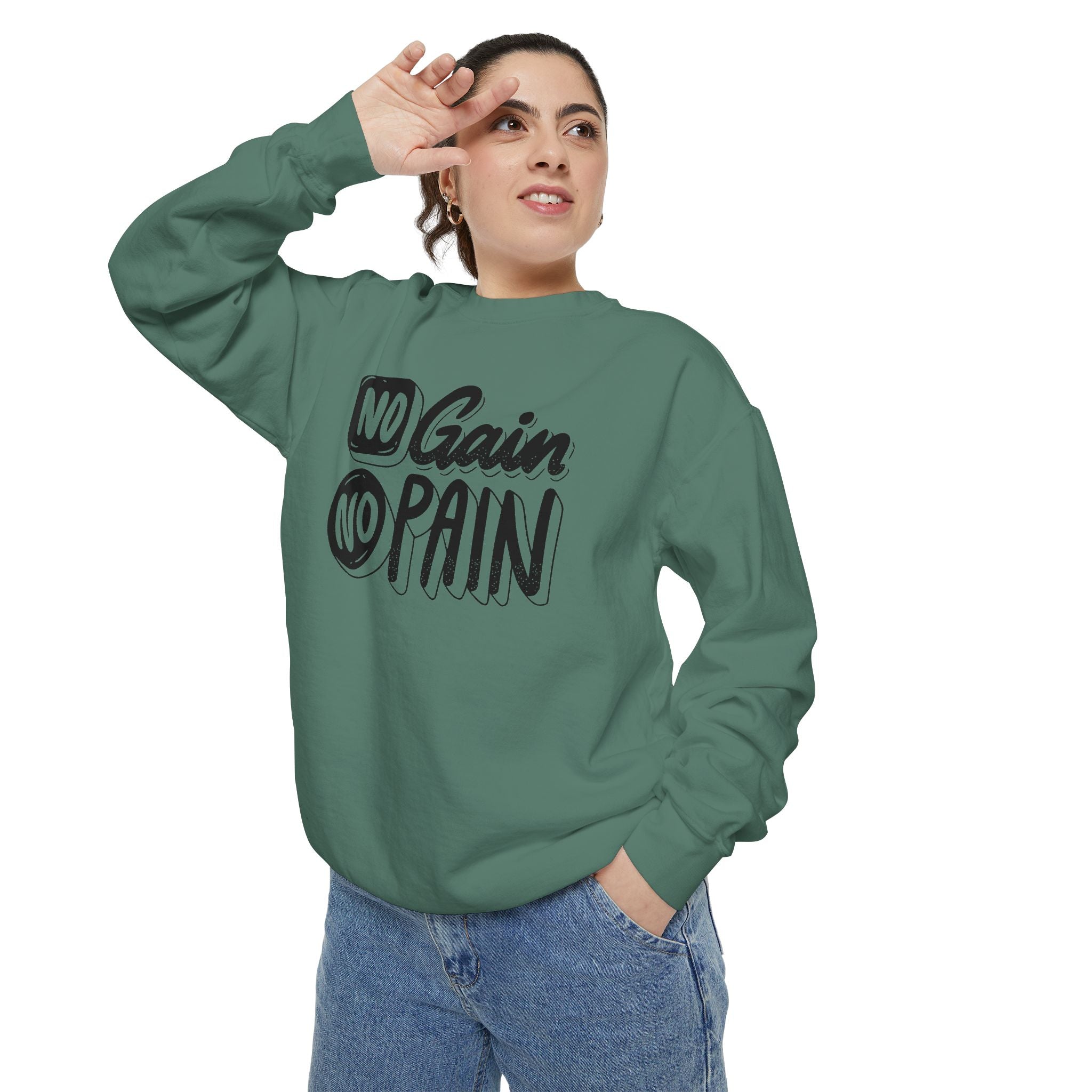 No Gain No Pain Sweatshirt | Motivational Fitness Crewneck