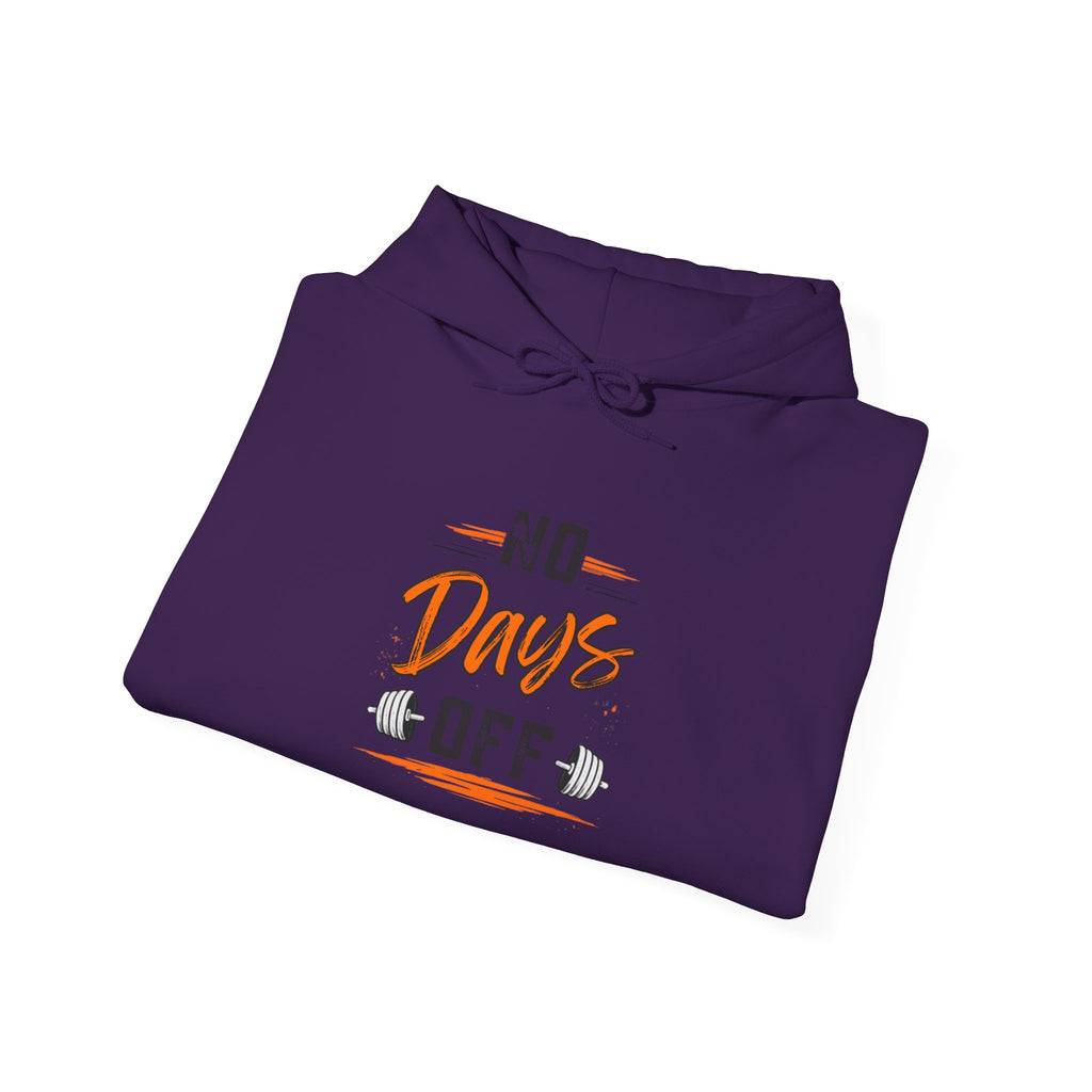 No Days Off | Heavy Hooded Sweatshirt