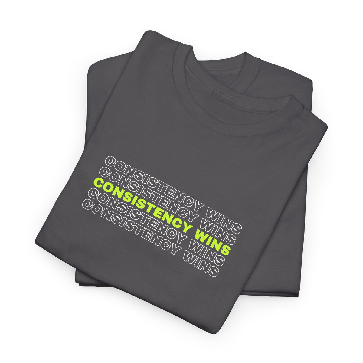 Consistency Wins | Men's Graphic Gym T-Shirt