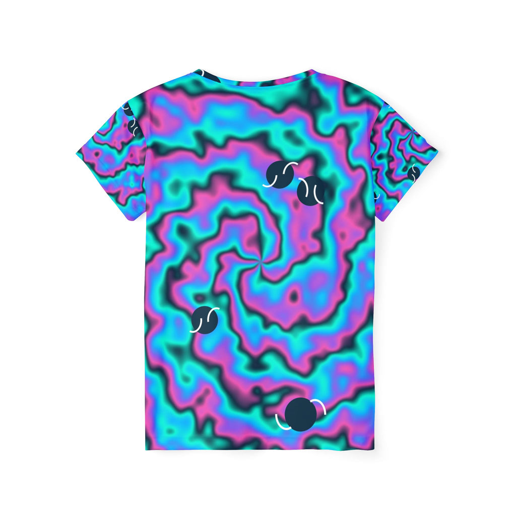 Tennis Neon Lagoon Tie-Dye Spin Women's Sports Jersey