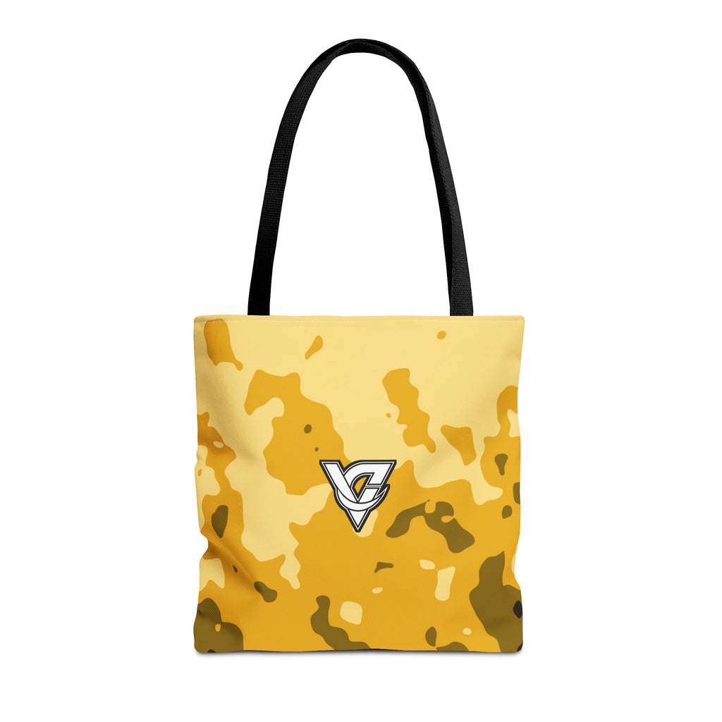 Mustard Magma Tote Bag — All-Over Print Gym & Everyday Tote