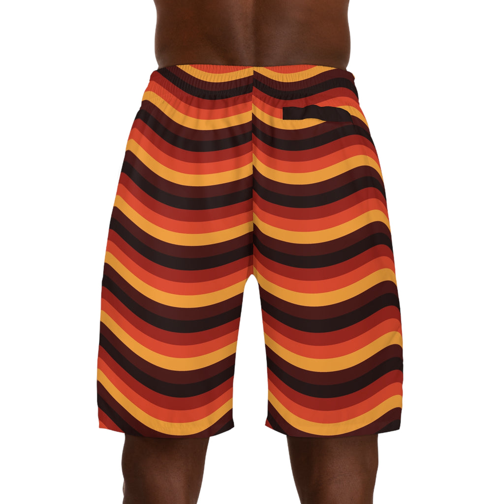 Men's Maple Wave Performance Jogger Athletic Shorts with Pockets