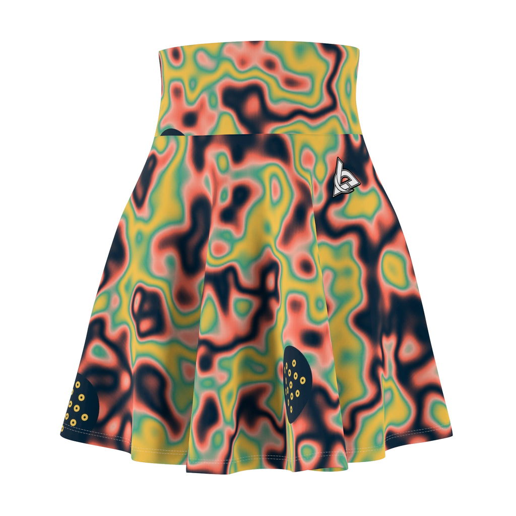 Golf Coral Reef Marble Flow Women's Athletic Skater Skirt