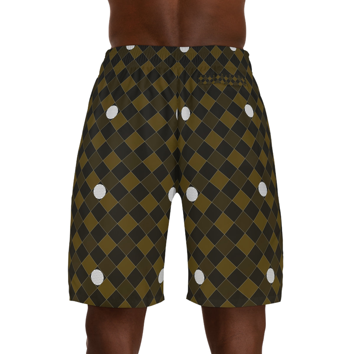 Golf Gold Rush Dimple Links Men's Athletic Shorts with Pockets