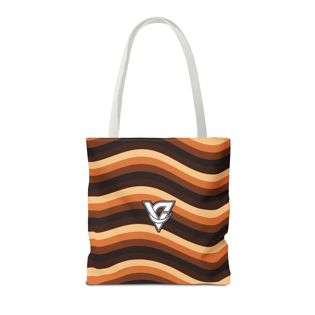 Copper Wave Tote Bag — All-Over Print Gym & Everyday Tote