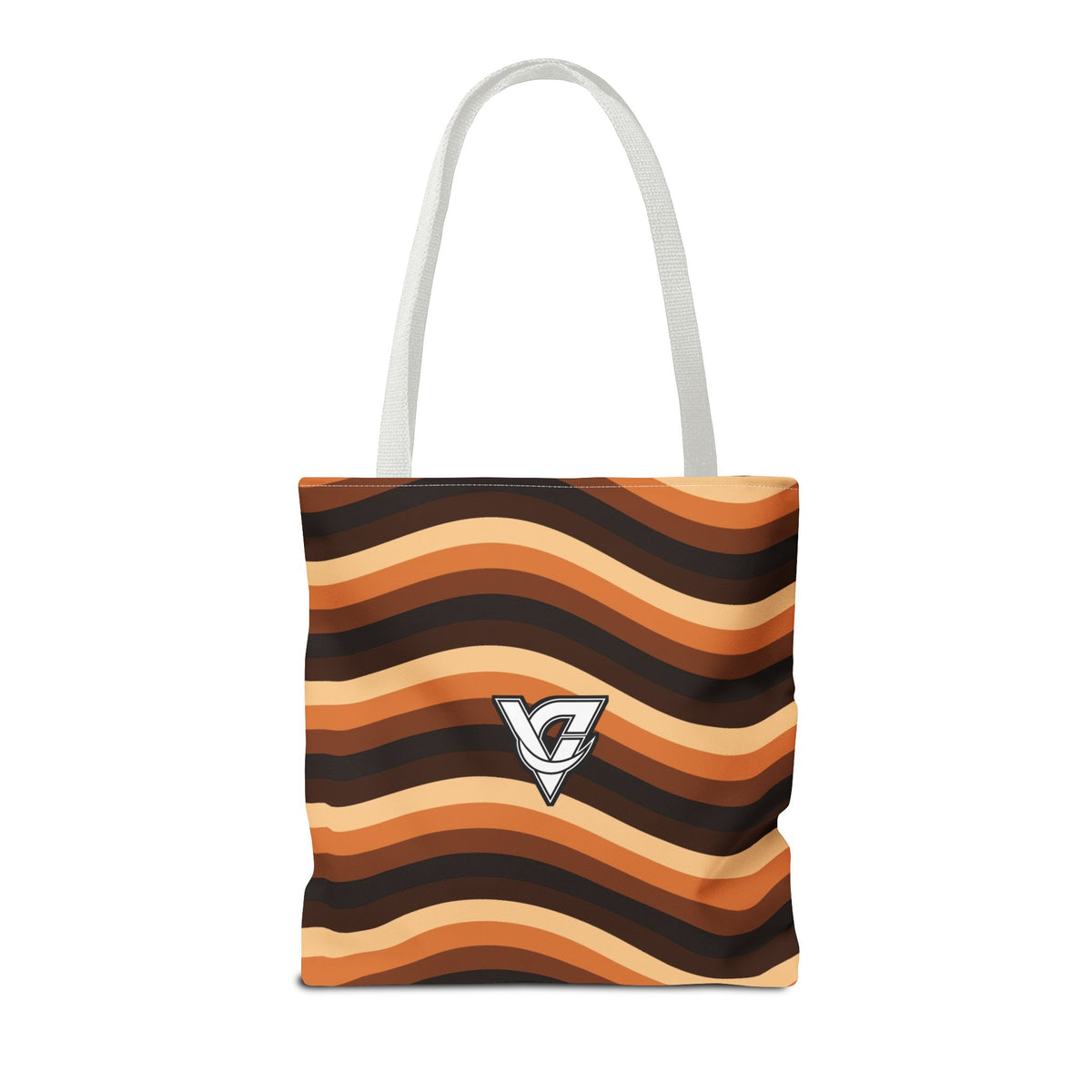Copper Wave Tote Bag — All-Over Print Gym & Everyday Tote