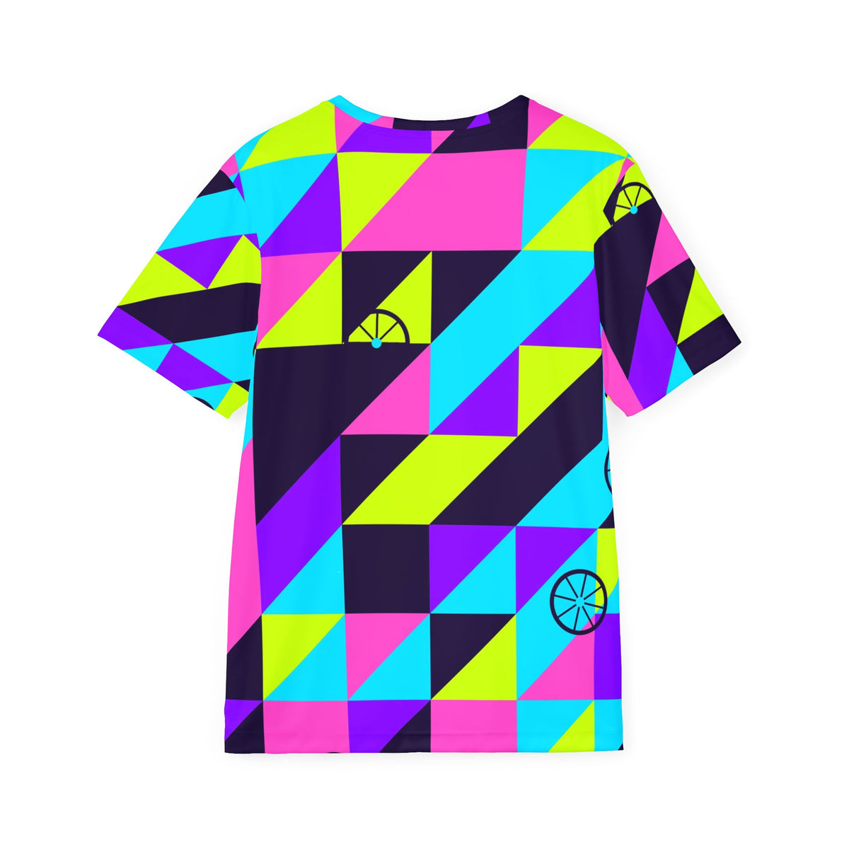 Cycling Violet Volt Prism Block Men's Sports Jersey