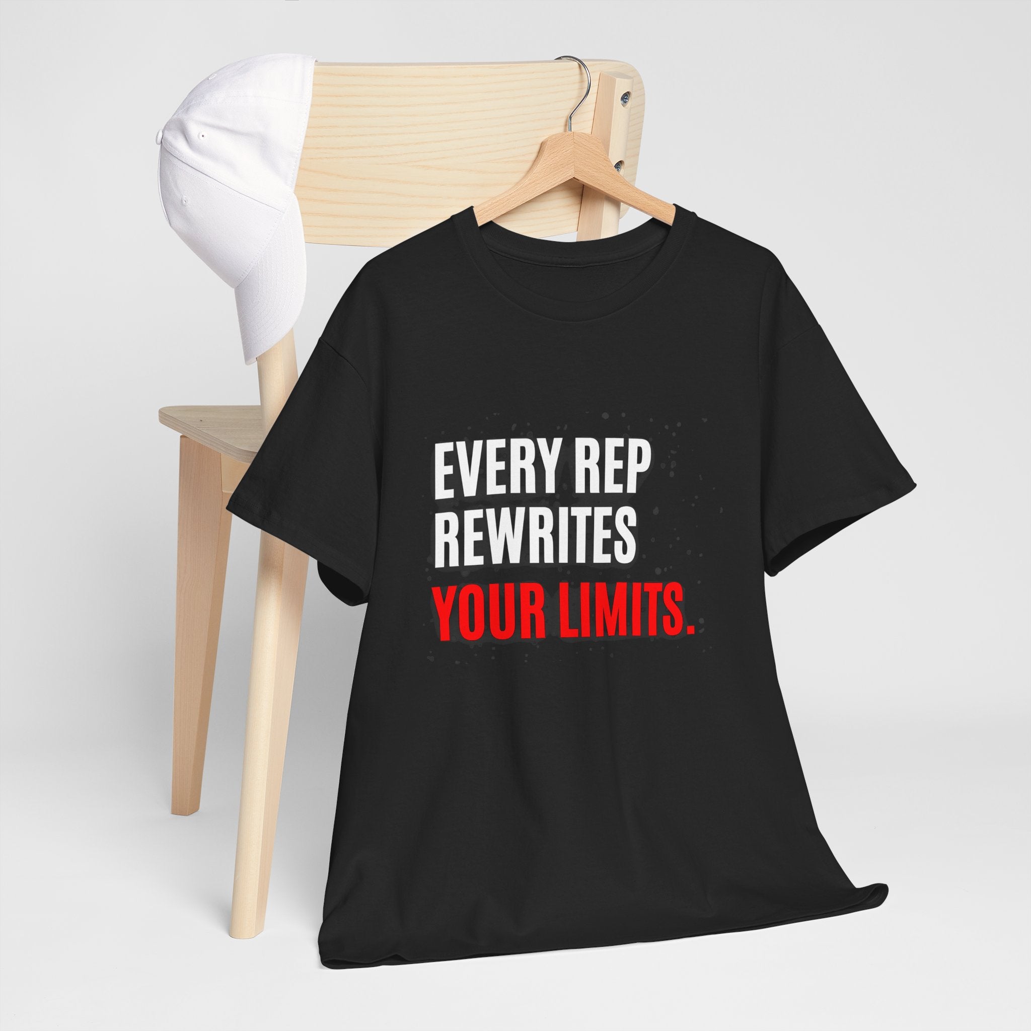 Every Rep Rewrites Your Limits | Motivational Gym T-Shirt
