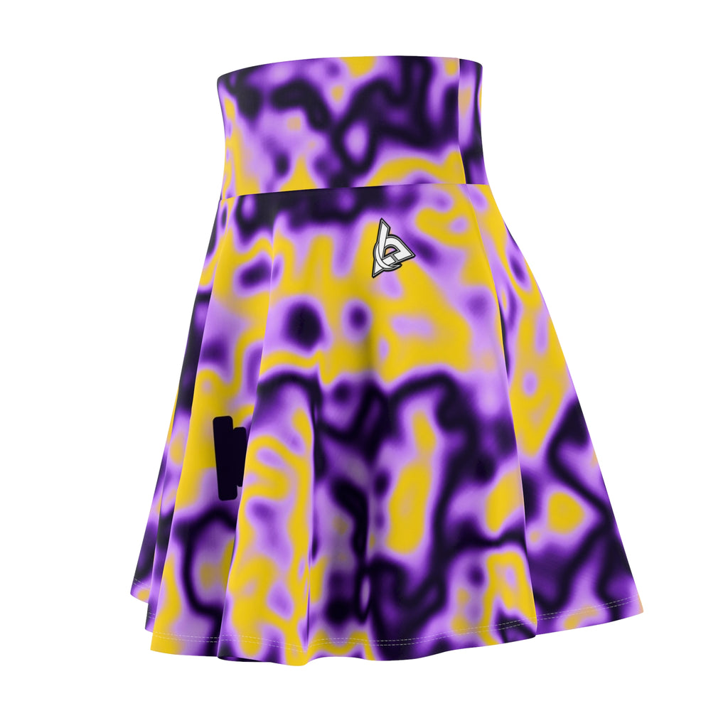 Training & Gym Ultra Grape Marble Flow Women's Athletic Skater Skirt