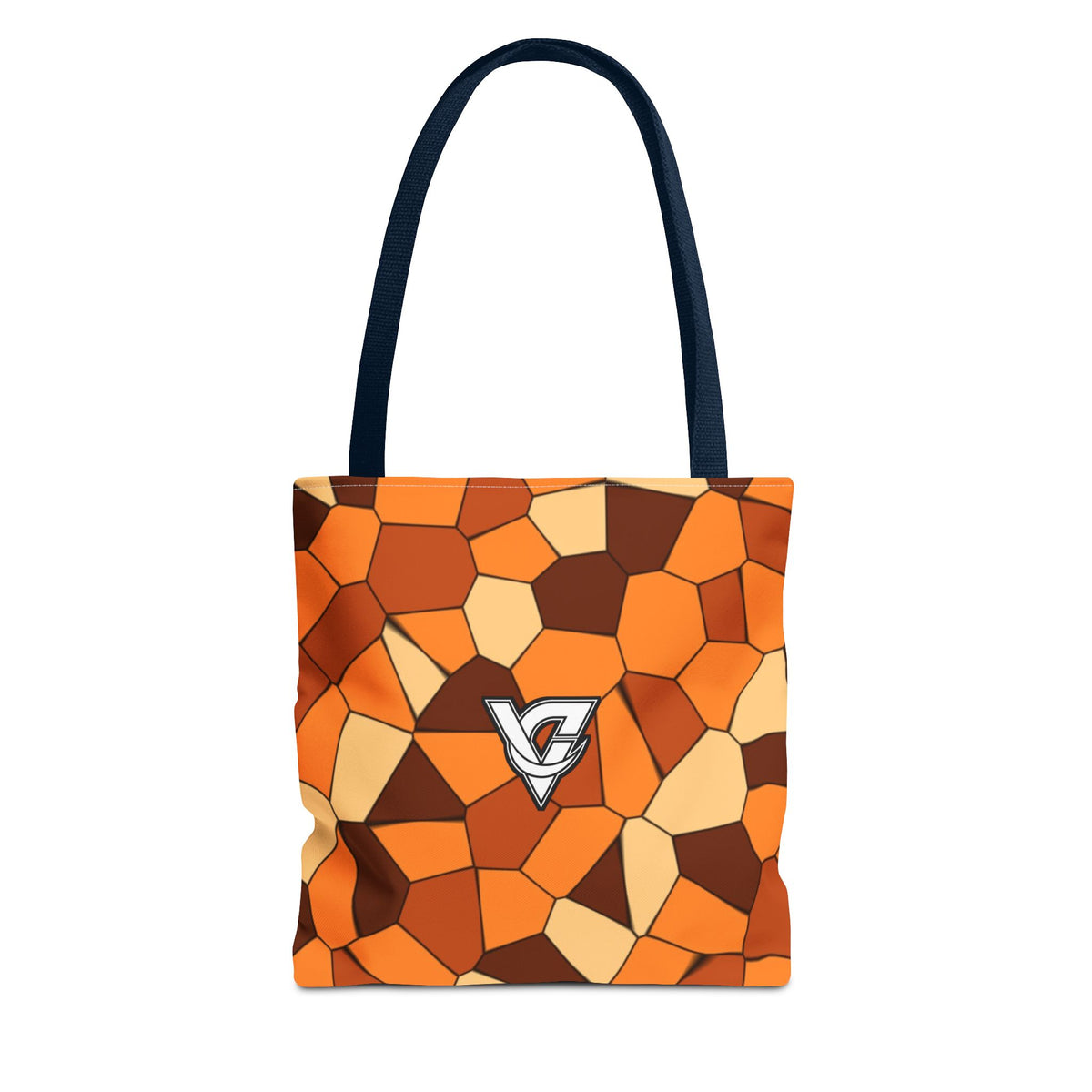 Pumpkin Mosaic Tote Bag — All-Over Print Gym & Everyday Tote