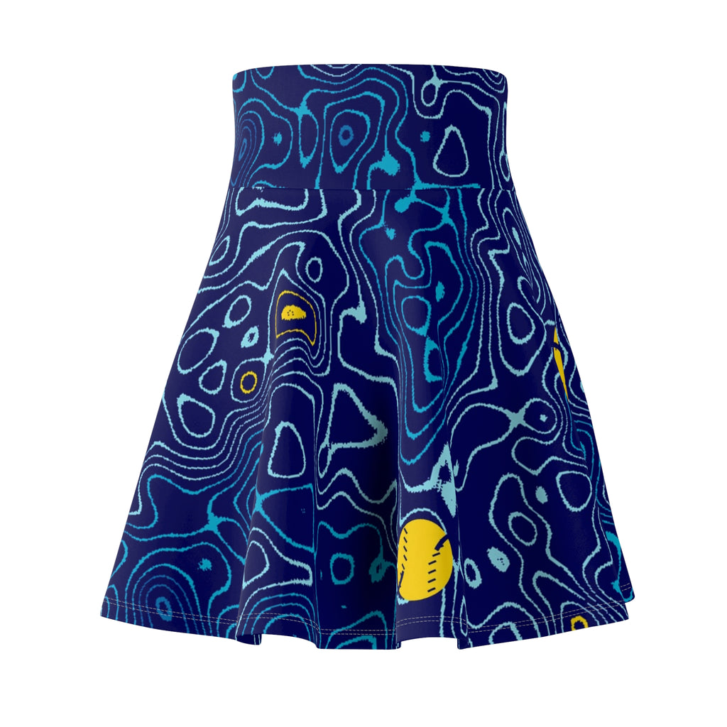 Baseball & Softball Cobalt Spark Topo Trail Women's Athletic Skater Skirt
