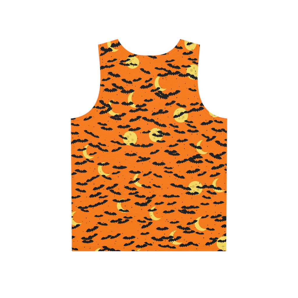 Halloween Pumpkin Orange Bat Swarm Men's Athletic Tank