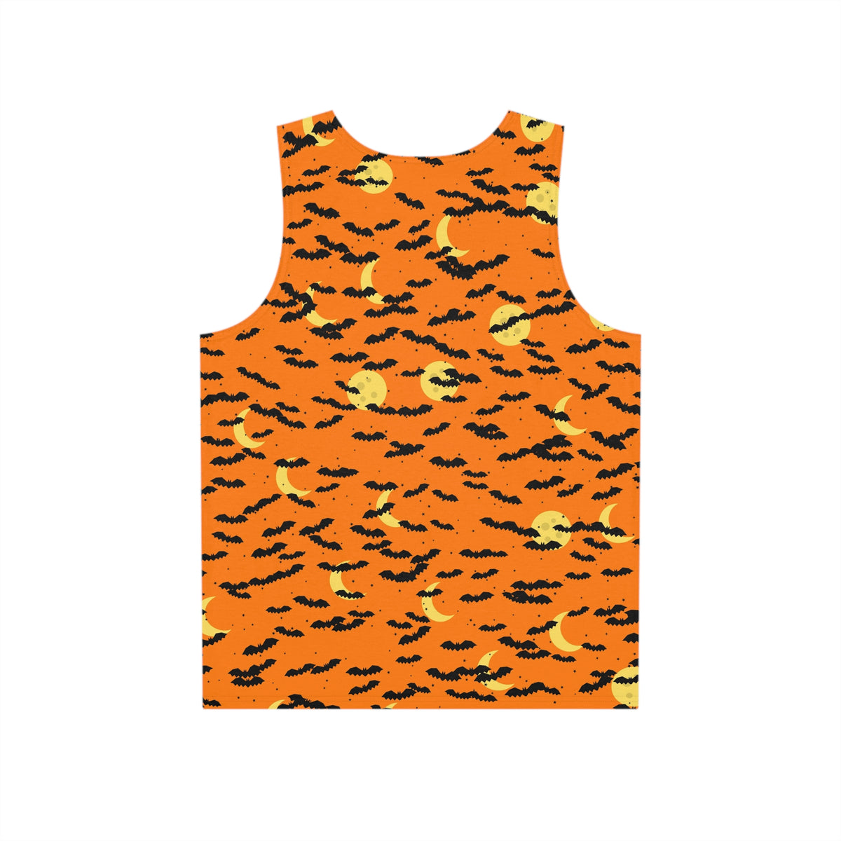 Halloween Pumpkin Orange Bat Swarm Men's Athletic Tank