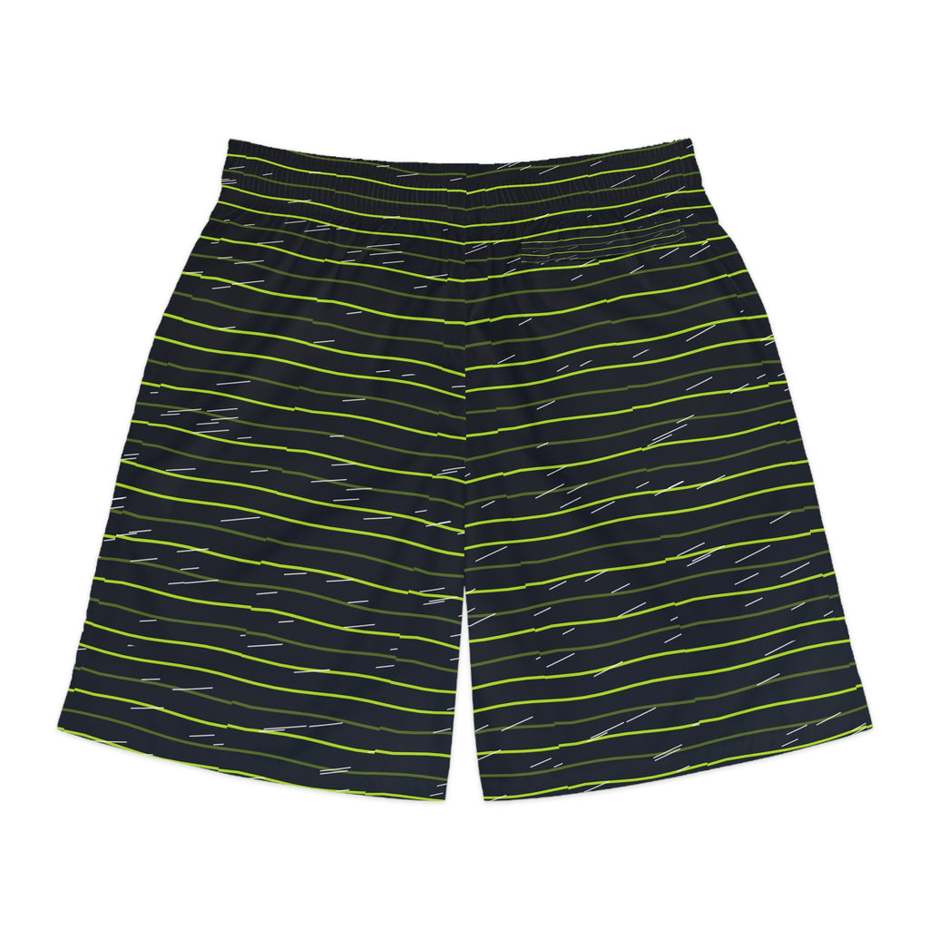 Running Volt Night Pace Lanes Men's Athletic Shorts with Pockets
