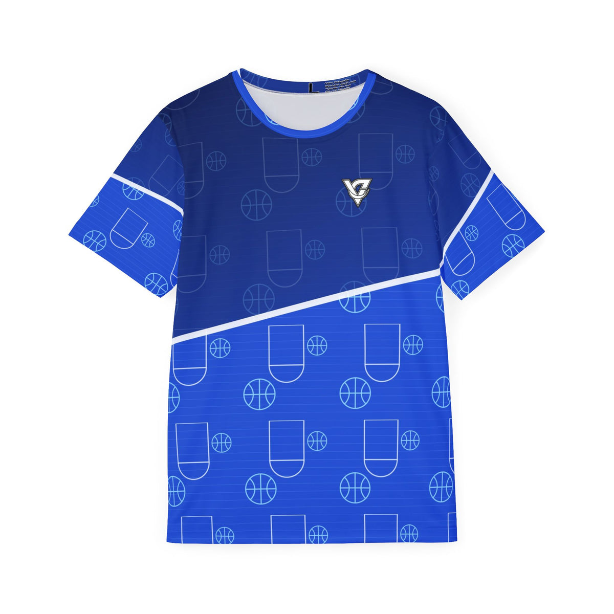 Basketball Royal Ice Court Seam Men's Sports Jersey