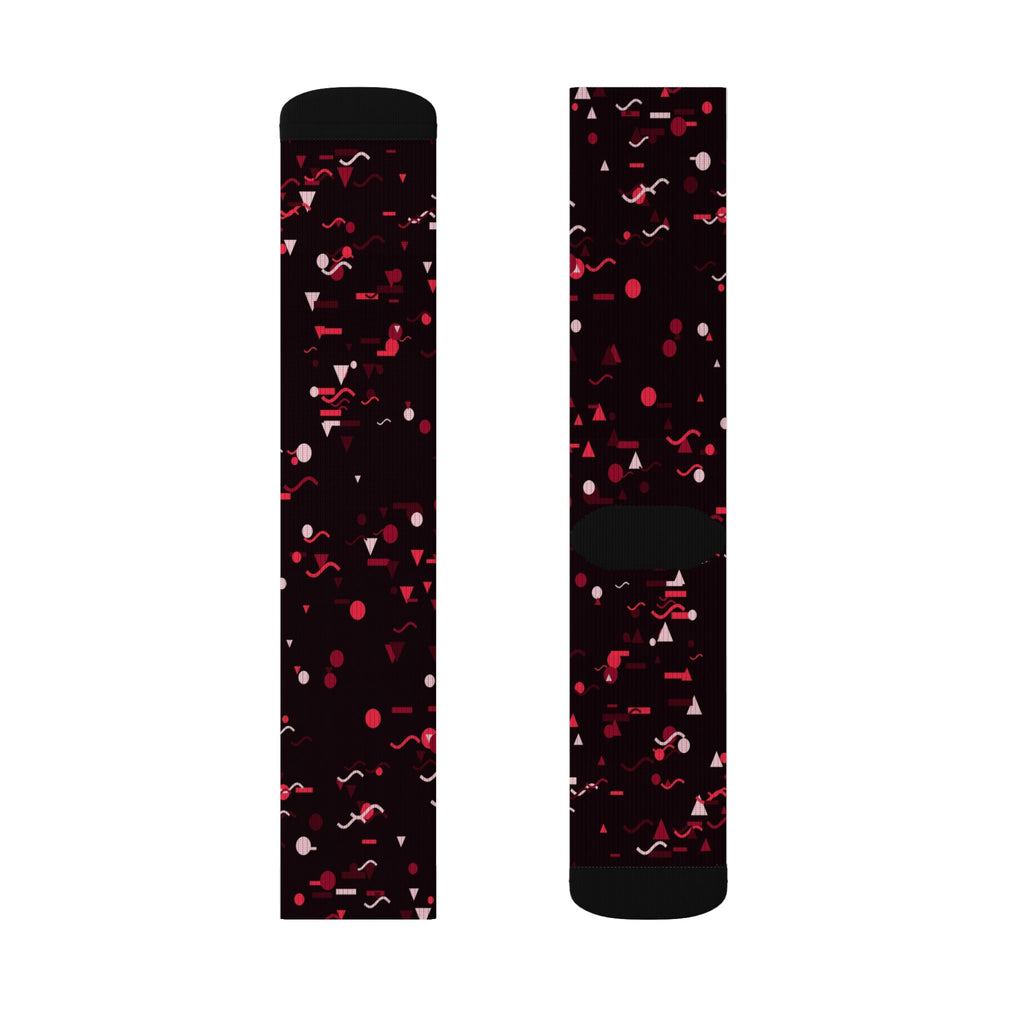 Cherry Confetti Athletic Crew Socks