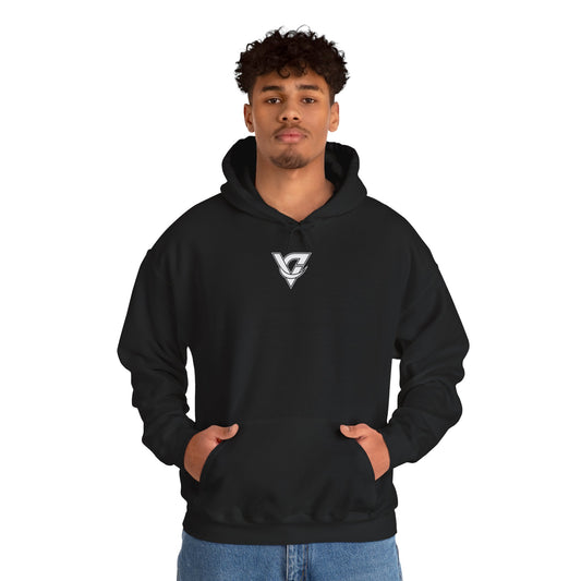 VANTACORE Vintage Logo Hoodie — Distressed Arch Back Pullover