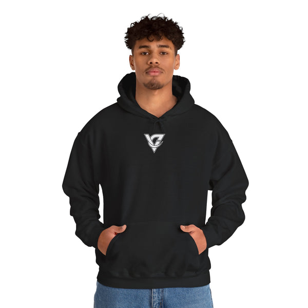 VANTACORE Vintage Logo Hoodie — Distressed Arch Back Pullover