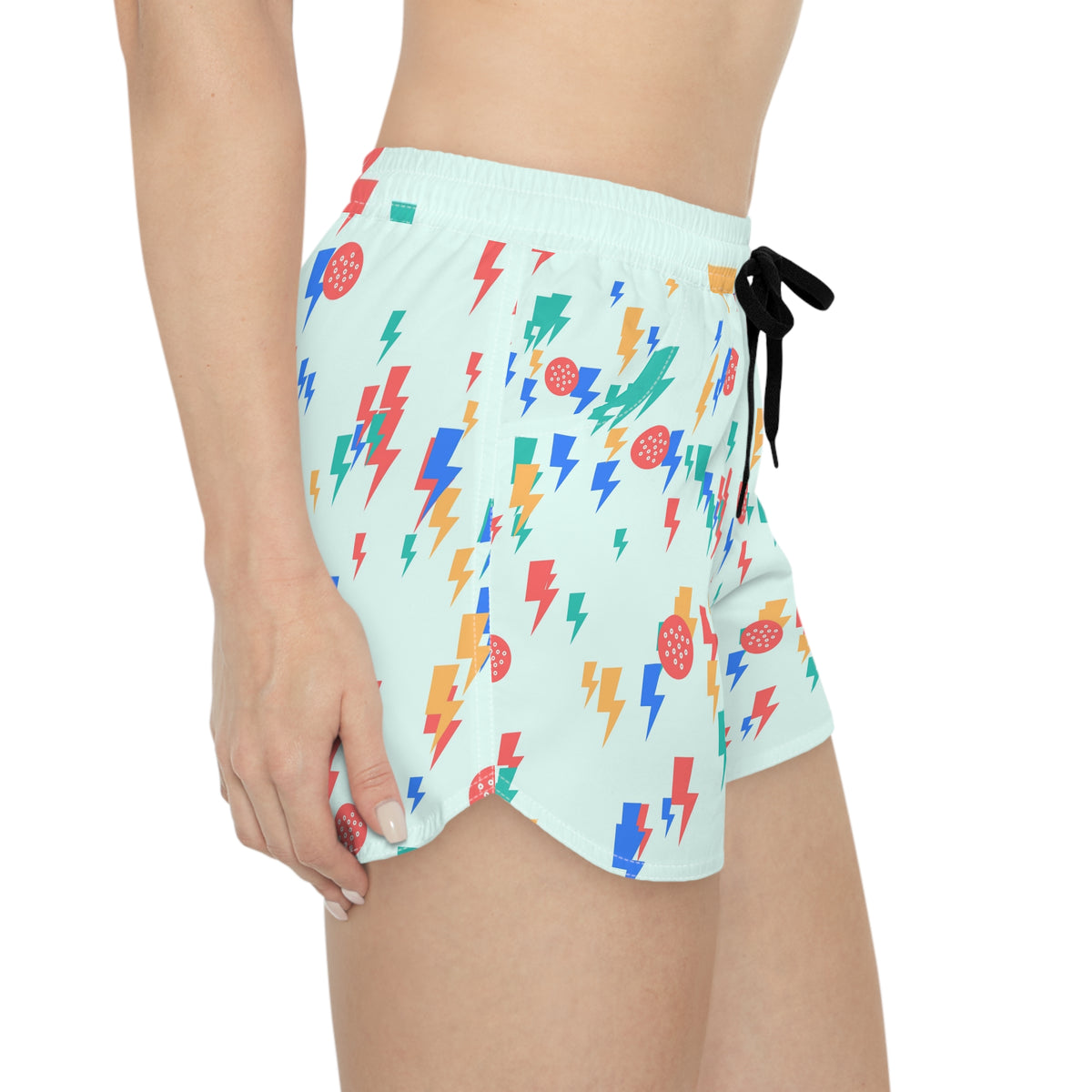 Golf Sea Glass Bolt Strike Women's Athletic Shorts with Pockets