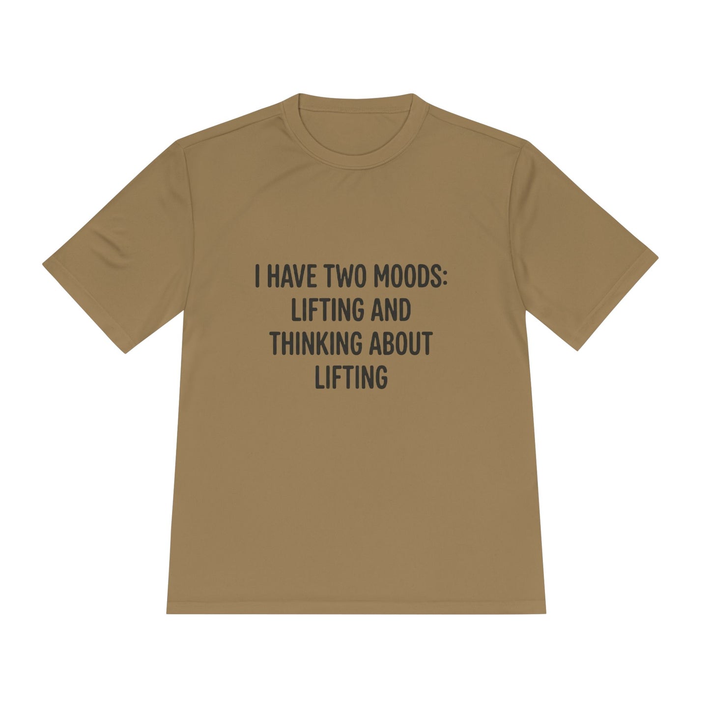 Lifting & Thinking About Lifting Tee — Workout Humor Moisture‑Wicking Shirt