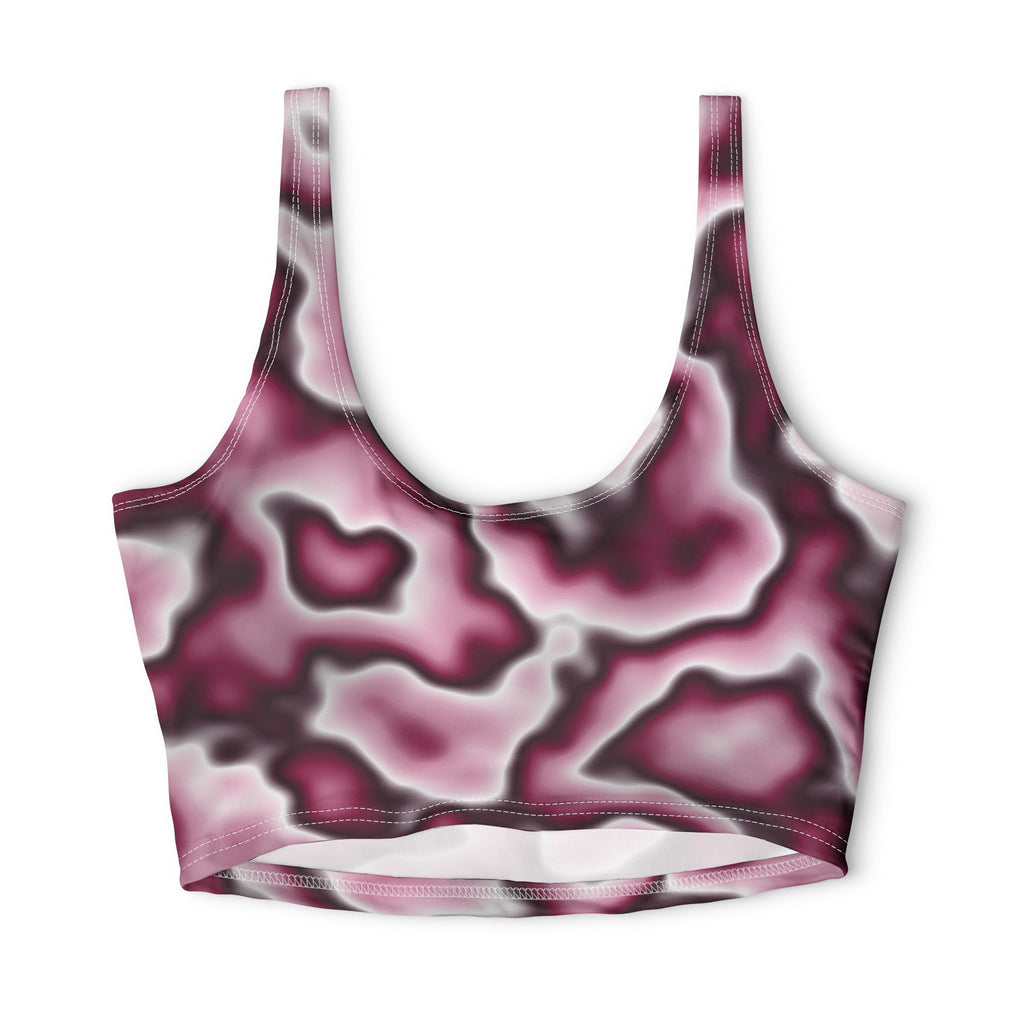 Rose Oil Slick Sports Bra