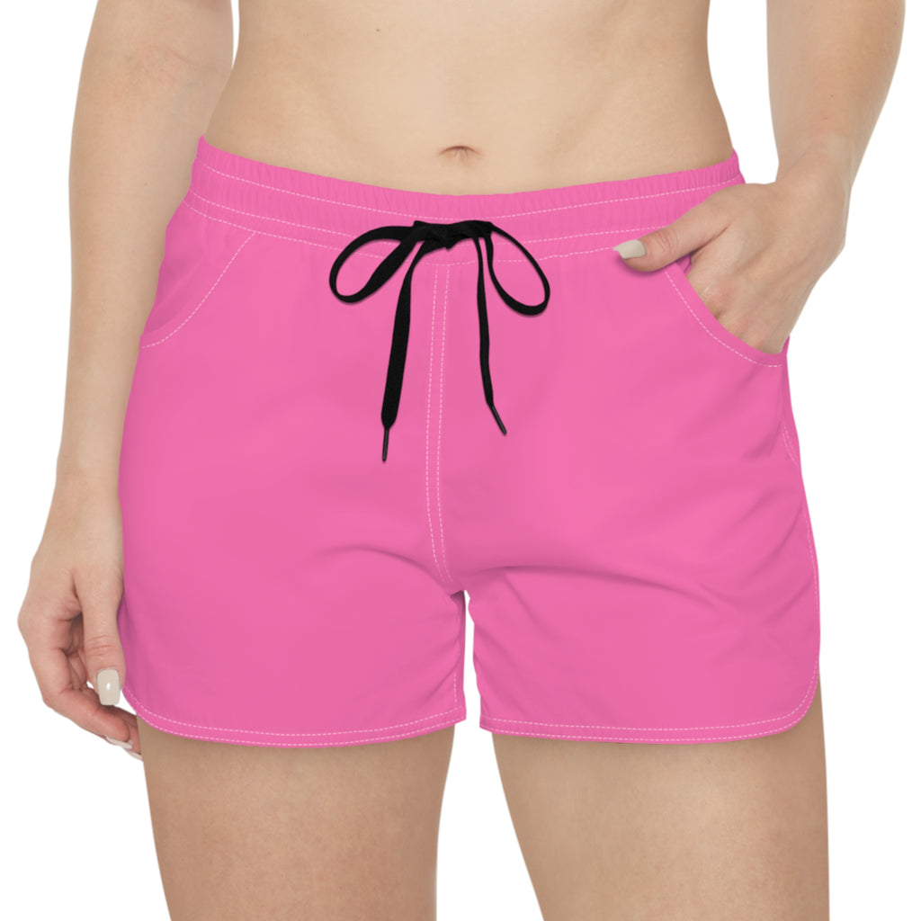 Women's Multipurpose Athletic Shorts with Pockets – Neon Pink by Vantacore Athletics, view 2