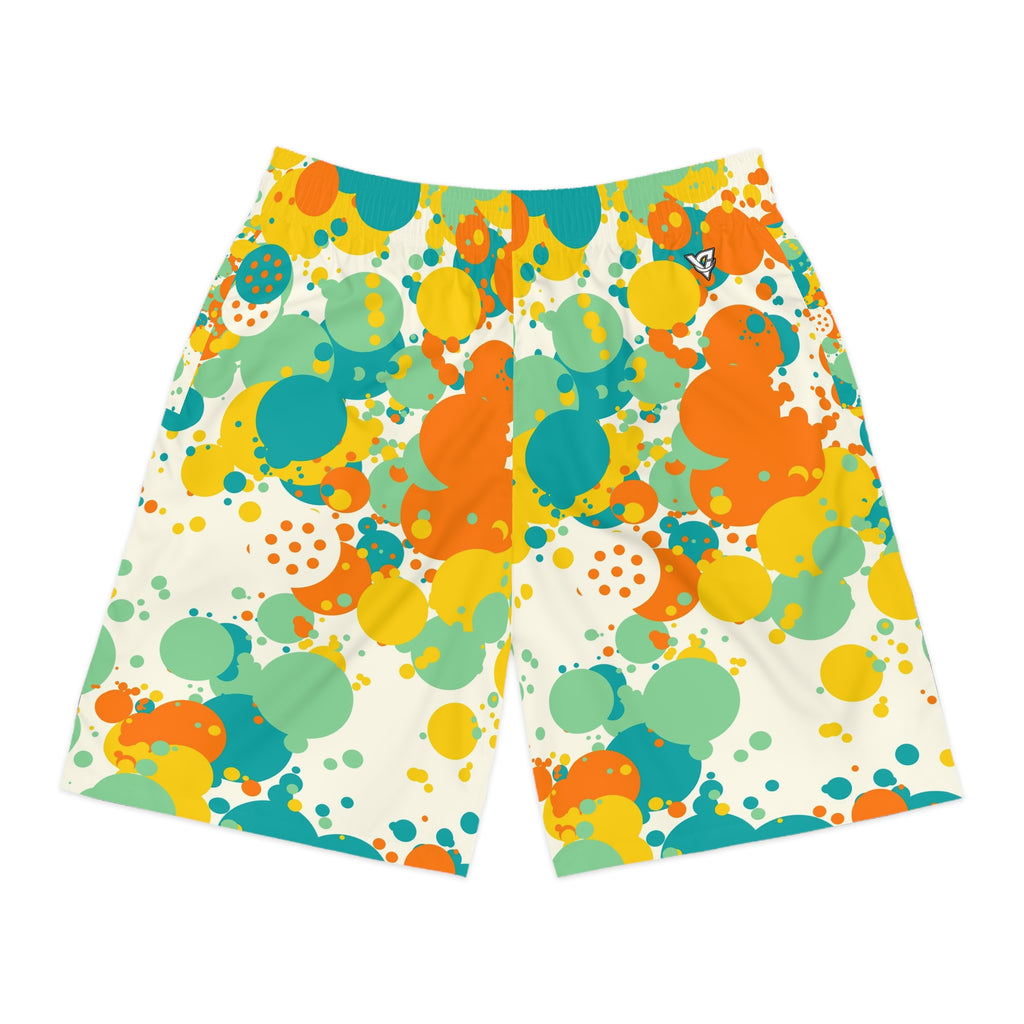 Pickleball Citrus Pop Splash Zone Men's Athletic Shorts with Pockets