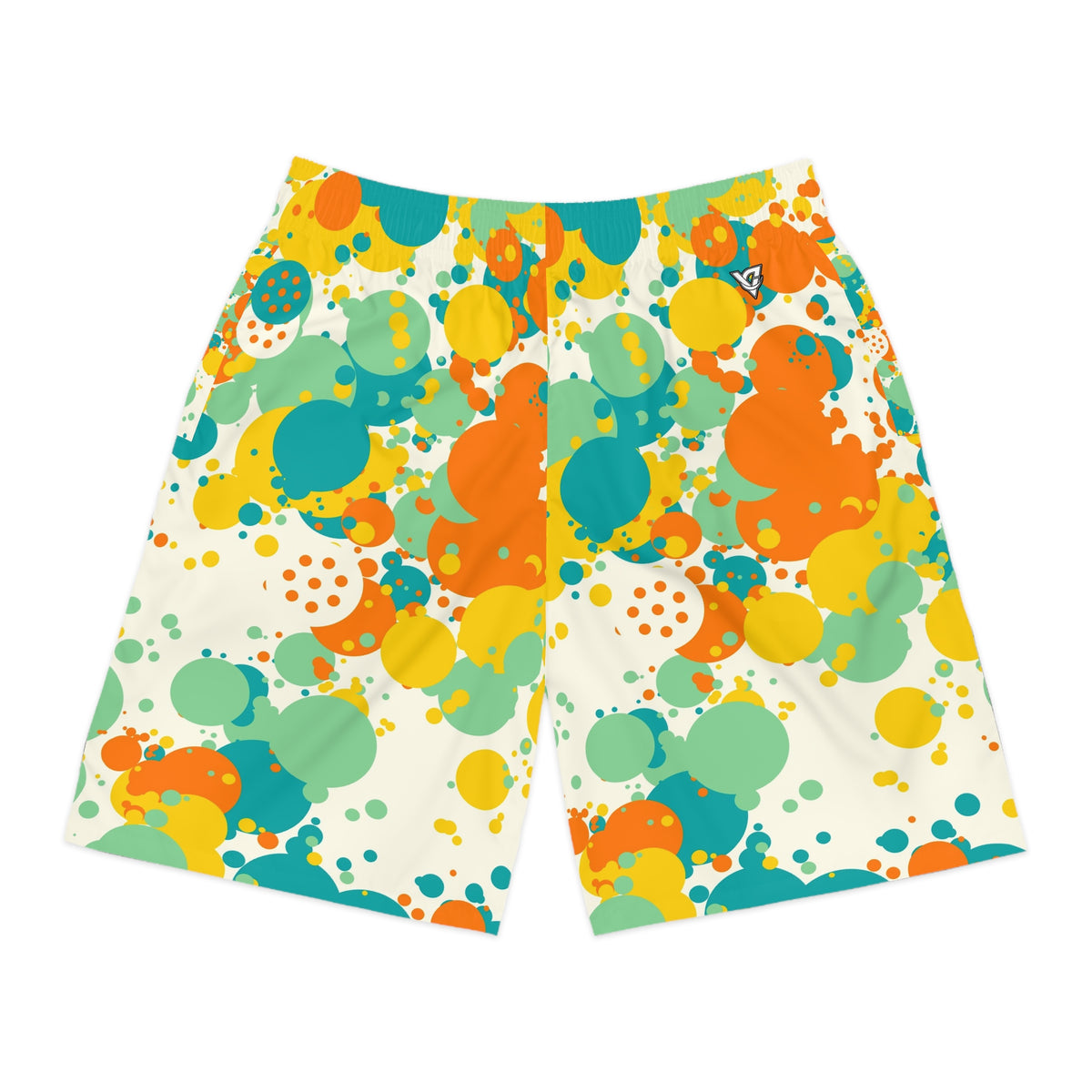 Pickleball Citrus Pop Splash Zone Men's Athletic Shorts with Pockets